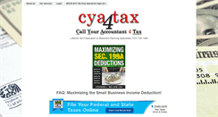 Desktop Screenshot of cya4tax.com